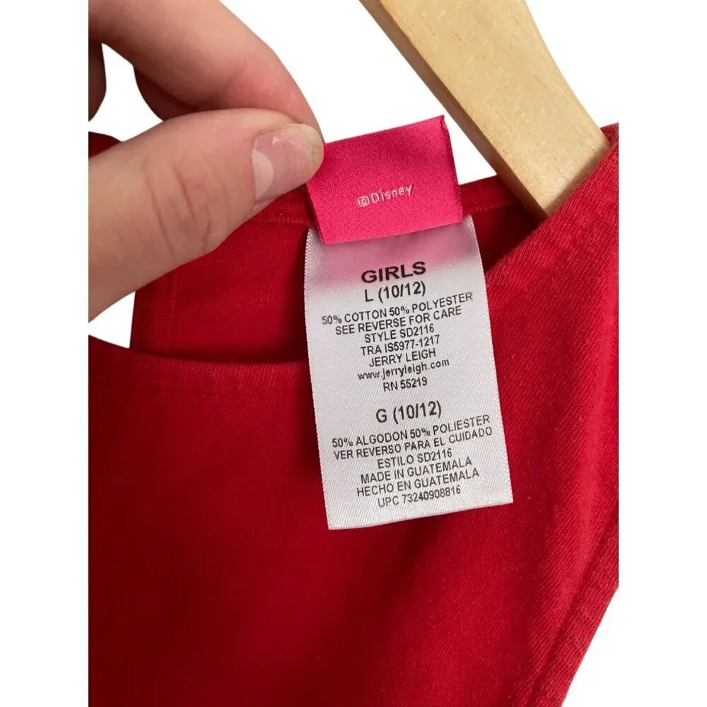 Minnie Mouse Red Dress with Front Pocket Girls Large 10/12